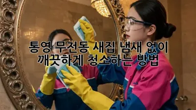 통영 무전동 새집, 냄새 없이 깨끗하게 청소하는 방법